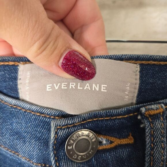 Everlane Medium Wash Slim Fit Skinny Ankle Jeans - Picture 2 of 5